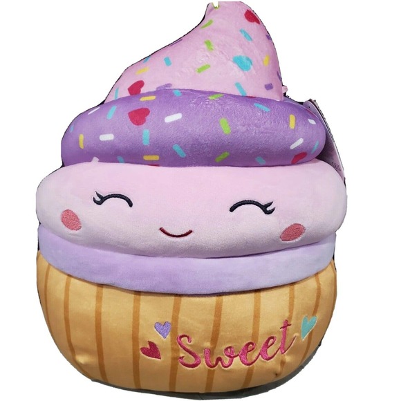 Squishmallows 2022 Kimmie the Cupcake Valentine Squad 12" Plush Toy Purple NWT - Picture 1 of 12